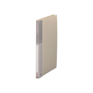 （まとめ） TANOSEE クリヤーブック（クリアブック） A4タテ 20ポケット 背幅17mm グレー 1冊 〔×30セ..