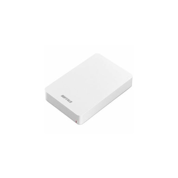 BUFFALO USB3.1（Gen1） ポータブルHDD 4TB ホワイト HD-PGF4.0U3-GWHA 【北海道・沖縄・離島配送不可】