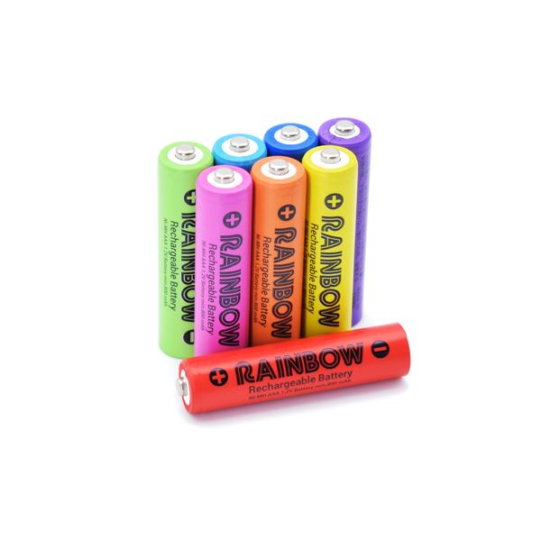 （まとめ）BP＆S RAINBOW 単4形8本パック BPS-4NIJI8P〔×2セット〕【代引不可】【北海道・沖縄・離島配送不可】