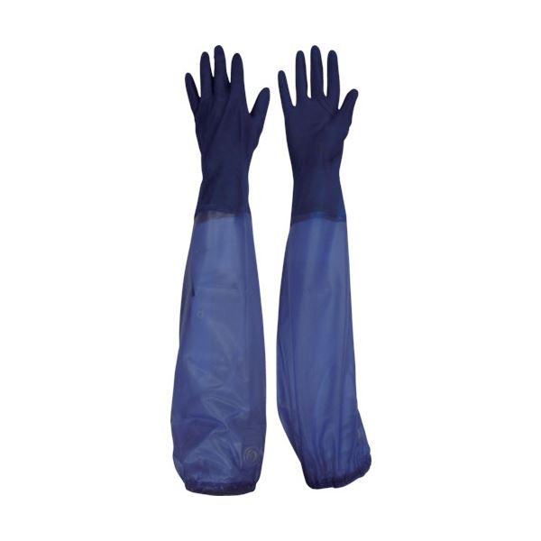 (まとめ) 東和コーポレーション ビニスター 腕カバー付 マリン L ブルー 778-L 1双 〔×5セット〕