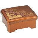 光月丼重/重箱 〔梨地野菊内朱 A〕 167×143×80mm (143×119×46mm) 日本製 食洗機対応 〔和食 レストラン 店舗 お店〕【代引不可】【北海道・沖縄・離島配送不可】