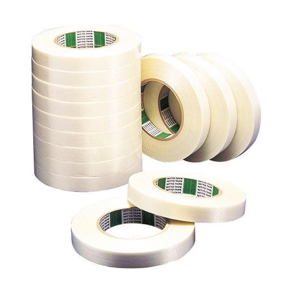 (まとめ) 日東電工 フィラメントテープ No.3883 25mm×50m 3883-25 1巻 〔×3セット〕