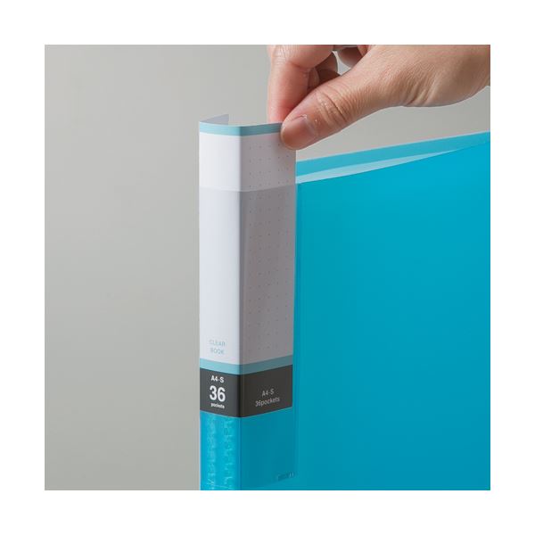 (まとめ) TANOSEE クリアブック（透明表紙） A4タテ 24ポケット 背幅15mm グリーン 1セット（10冊） 〔×10セット〕【代引不可】【北海道・沖縄・離島配送不可】