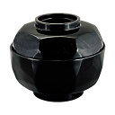 5寸 荒彫亀甲丸丼/どんぶり鉢 〔黒内朱 A〕 直径148×高さ121(80)mm 日本製 食洗機対応 〔和食 レストラン 店舗 お店〕【代引不可】【北海道・沖縄・離島配送不可】