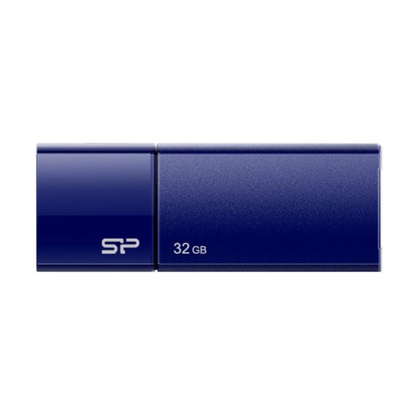 (まとめ) シリコンパワーUSB2.0フラッシュメモリ Ultima U05 32GB ネイビー SP032GBUF2U05V1D 1個 〔×10セット〕【代引不可】【北海道・沖縄・離島配送不可】