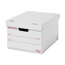フェローズ バンカーズボックス 703sボックス A4 ふた付 ホワイト/レッド 1006301 1セット(15個:3個×5パック)(3)