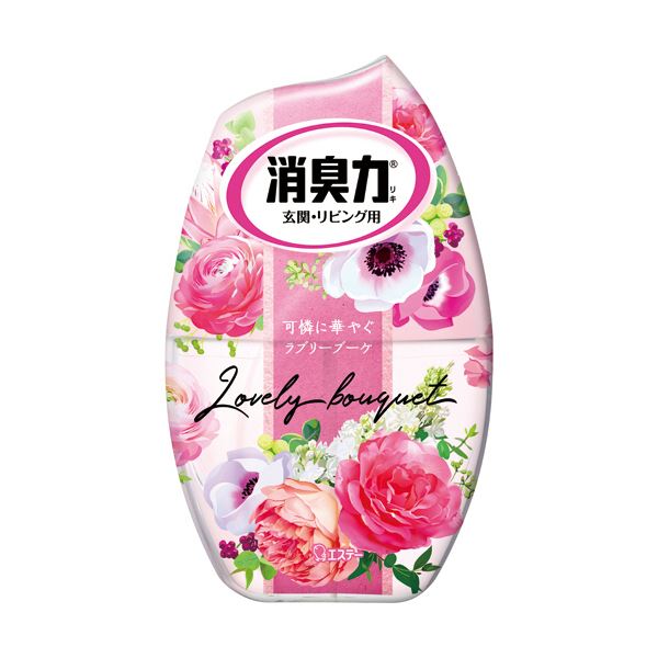 （まとめ）エステー お部屋の消臭力 ラブリーブーケ 400ml 1セット（3個） 〔×3セット〕 【北海道・沖縄・離島配送不可】