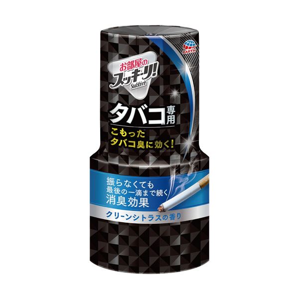 （まとめ）アース製薬 お部屋のスッキーリ！タバコ用 クリーンシトラス 400ml 1個〔×10セット〕 【北海道・沖縄・離島配送不可】