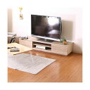 木目調 テレビ台/ローボード 〔幅150cm ホワイトオーク〕 AV機器収納対応 引き出し付き 〔リビング ダイニング 店舗〕 【北海道・沖縄・離島配送不可】(3)