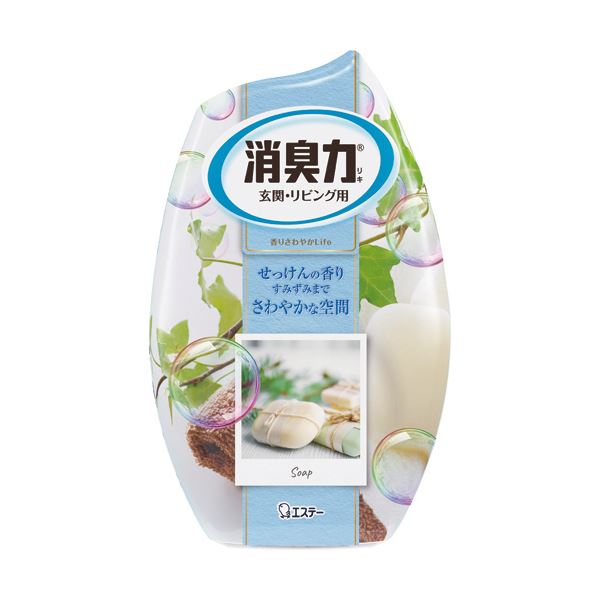 （まとめ）エステー お部屋の消臭力 せっけん400ml 1個〔×10セット〕 【北海道・沖縄・離島配送不可】