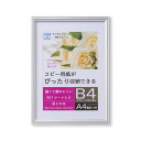 B4額A4額 B4(364×257mm)サイズとA4(297×210mm)サイズ両方収納可能 樹脂製フレーム シルバー