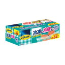 (まとめ)ライオン リード冷凍も冷蔵も新鮮保存バッグ ダブルジッパー M 大容量 1パック(54枚)〔×20セット〕 【北海道・沖縄・離島配送不可】