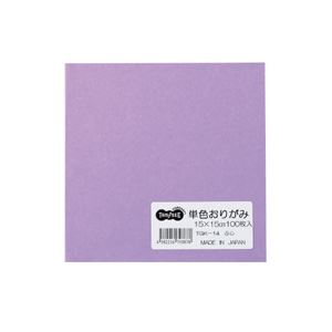 (まとめ) TANOSEE 単色おりがみ ふじ 1パック（100枚） 〔×30セット〕【代引不可】【北海道・沖縄・離島配送不可】