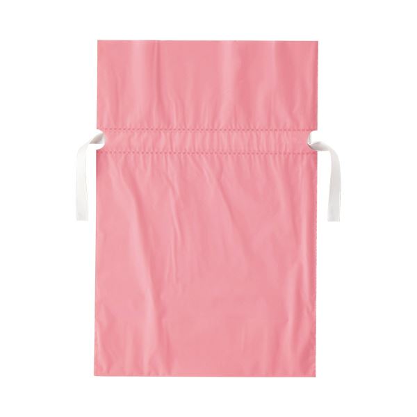 (まとめ)店研創意 ストア・エキスプレス 梨地リボン付ギフトバッグ ピンク 24cm 1パック(20枚) 〔×5セット〕 【北海道・沖縄・離島配送不可】