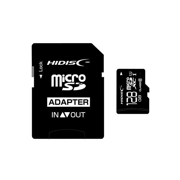 HIDISC microSDHCJ[h 128GB CLASS10 UHS-1Ή SDϊA_v^t HDMCSDX128GCL10UIJP3 ykCEEzsz