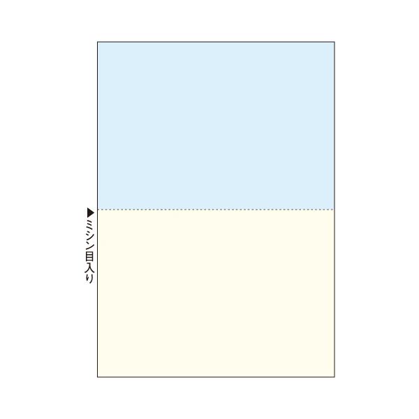 TANOSEE マルチプリンタ帳票 複写タイプ A4 ノーカーボン カラー2面 1箱（500枚：100枚×5冊） 【北海道・沖縄・離島配送不可】