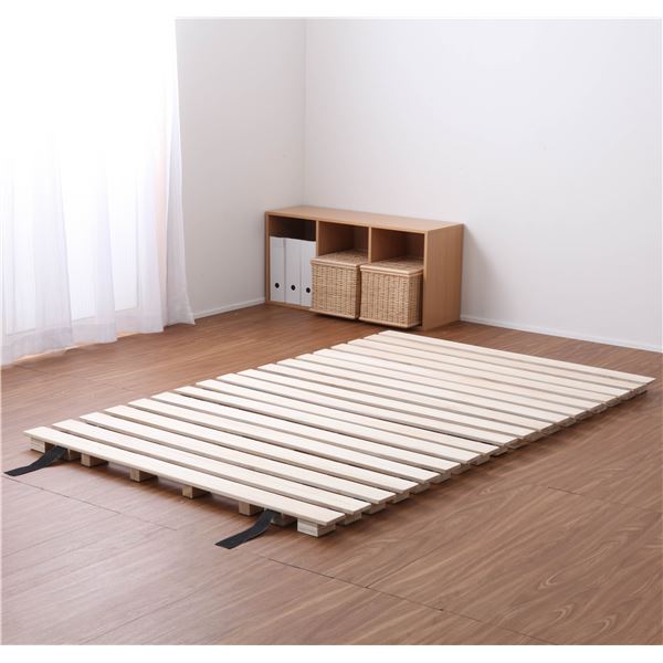 桐すのこ ロールタイプ 〔ダブル〕 高さ5cm 通気性が良い 布団対応 マットレス対応 桐製 すのこベッド 【北海道・沖縄・離島配送不可】
