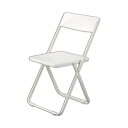 (まとめ)HOME STYLINGSLIM フォールディングチェア ホワイト SL-WH 1脚 〔×3セット〕 【北海道・沖縄・離島配送不可】