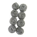 (まとめ) ステンレスたわし/キッチンタワシ 〔10g 8個入〕 油汚れ 焦げ落とし キッチン用品 〔×300個セット〕【代引不可】【北海道・沖縄・離島配送不可】