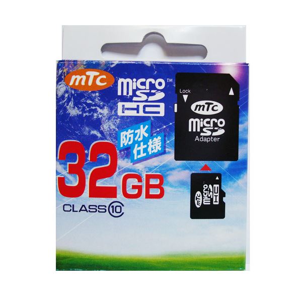 mtc microSDHCカード 32GB class10 （PK） MT-MSD32GC10W （UHS-1対応） 【北海道・沖縄・離島配送不可】