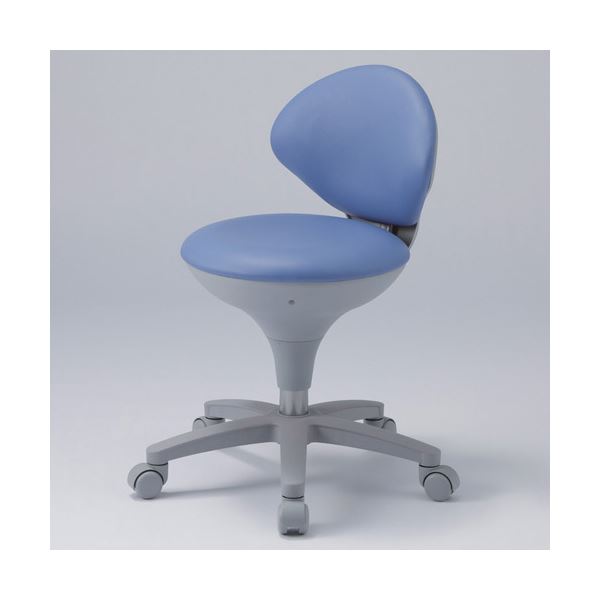 DLM 病院用スツール WS021-VBL ブルー 【北海道・沖縄・離島配送不可】