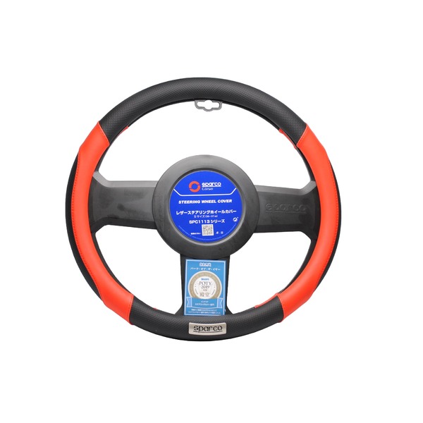SPARCO-CORSA ステアリングカバー Sサイズ レッド×ブラック SPC1113RSJ_S 【北海道・沖縄・離島配送不..