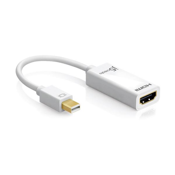 (まとめ) j5 Create MiniDisplayPort 4K HDMI アダプター JDA159 1個 〔×5セット〕【代引不可】【北海道・沖縄・離島配送不可】