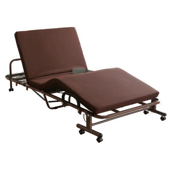 電動リクライニングベッド ブラウン 〔組立品〕