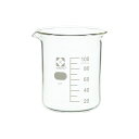 ビーカー 目安目盛付 100mL 10入 〔010020-100A〕 【北海道・沖縄・離島配送不可】