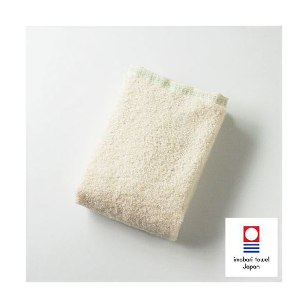 〔5個セット〕楠橋紋織 くすばしタオル ダブルスター プレッソ わた媛 フェイスタオル 約33cm×80cm ベージュ 1-62008-31-BEX5