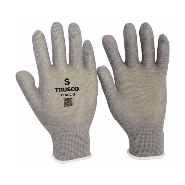 (まとめ) TRUSCO 発熱インナー手袋 Sサイズ グレー TEXNC-S 1双 〔×30セット〕