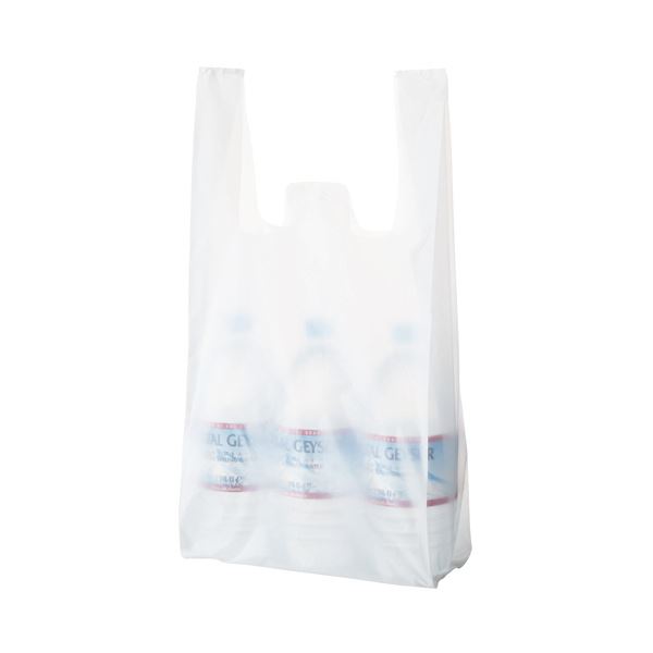 (まとめ) TANOSEE 乳白レジ袋 35号ヨコ260×タテ530×マチ幅130mm 1パック（100枚） 〔×50セット〕【代引不可】【北海道・沖縄・離島配送不可】