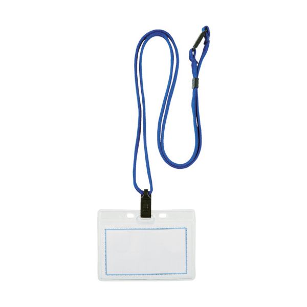 (まとめ) TRUSCO ストラップ付ホイッスル名札ソフト 青 TNH-S-B 1枚 〔×30セット〕【代引不可】【北海..