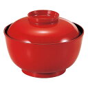 千鳥椀/お椀 〔大 朱内黒 TA〕 直径127×高さ93(66)mm 日本製 食洗機対応 〔和食 レストラン 店舗 お店〕【代引不可】【北海道・沖縄・離島配送不可】