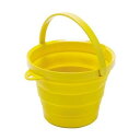 (まとめ)TRUSCO 折りたたみバケツ 8L イエロー TORB-Y 1個〔×5セット〕 【北海道・沖縄・離島配送不可】