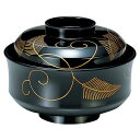 4.5寸 天竜寺椀/お椀 〔黒松唐草 TA〕 直径135×高さ99(69)mm 日本製 食洗機対応 〔和食 レストラン 店舗 お店〕【代引不可】【北海道・沖縄・離島配送不可】