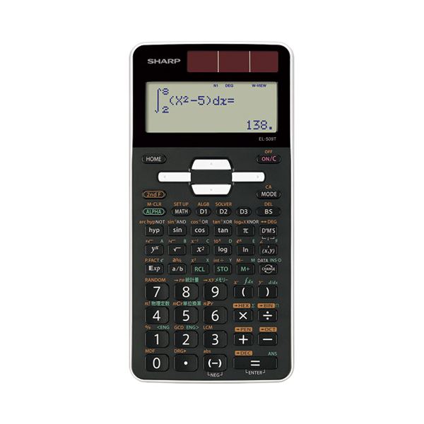 （まとめ）シャープ 関数電卓 EL-509T-WX〔×10セット〕【代引不可】【北海道・沖縄・離島配送不可】