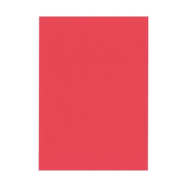 北越コーポレーション 紀州の色上質 A4 Y目 超厚口 赤 1冊(100枚)