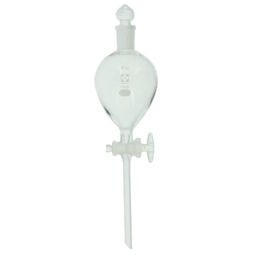 分液ロート ガラスコック付 100mL 〔014210-100〕 【北海道・沖縄・離島配送不可】 分液ロート ガラスコック付 100mL 〔014210-100〕 【北海道・沖縄・離島配送不可】