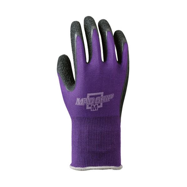 (まとめ) 川西工業 マッドグリップ M パープル #2638PU-M 1パック(10双) 〔×3セット〕