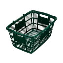 (まとめ) スーパーメイト ショッピングバスケット 33L ダークグリーン CB-33EGG 1個 〔×10セット〕【代引不可】【北海道・沖縄・離島配送不可】