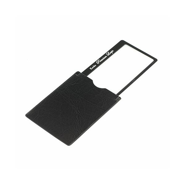 (まとめ) ケンコー・トキナー 極薄シートルーペ3倍 カード型 極薄カード型拡大鏡 ケース一体型ストッパ..