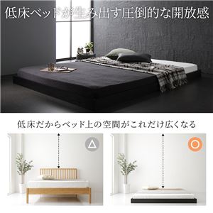 ベッド 低床 ロータイプ すのこ 木製 コンパクト ヘッドレス シンプル モダン ホワイト セミダブル ベッドフレームのみ【代引不可】【北海道・沖縄・離島配送不可】