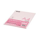 (まとめ) TANOSEE αエコカラーペーパーII A4 ピンク 少枚数パック 1冊(100枚) 〔×30セット〕【代引不可】【北海道・沖縄・離島配送不可】