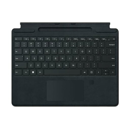 マイクロソフト Surface Pro指紋認証センサー付 Signatureキーボード ブラック 8XG-00019O 1台 マイクロソフト Surface Pro指紋認証センサー付 Signatureキーボード ブラック 8XG-00019O 1台