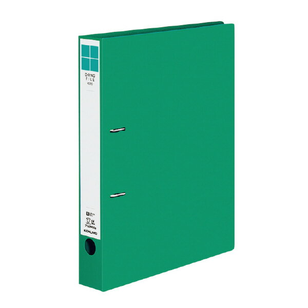 （まとめ買い）コクヨ Dリングファイル ER A4縦 30ミリとじ 緑 フ-UDR430G 〔5冊セット〕【北海道・沖..