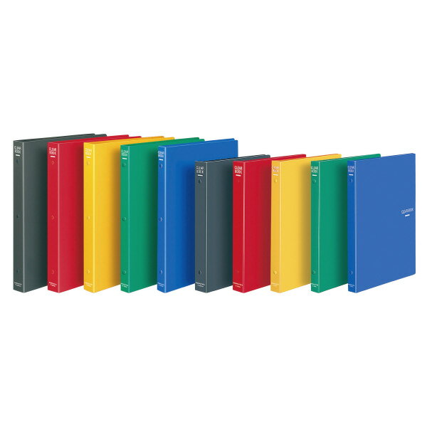 コクヨ クリヤーブック B5縦 替紙式23枚ポケット26穴 濃灰 ラ-461DM【北海道・沖縄・離島配送不可】