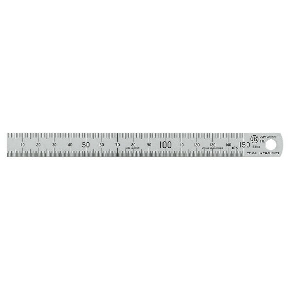 【メール便発送】コクヨ ステンレス直定規 C型 JIS1級 15cm TZ-1341【代引不可】