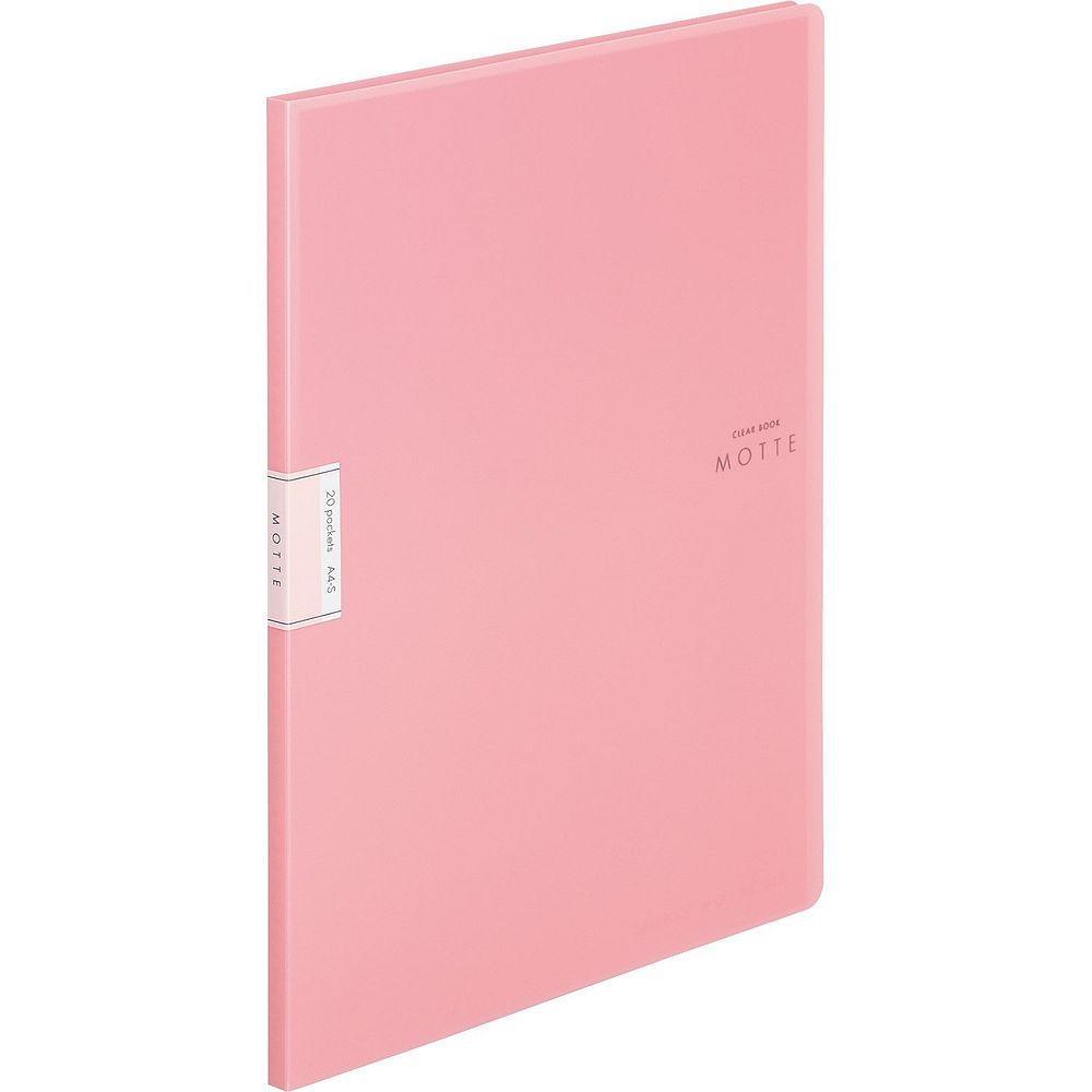 （まとめ買い）コクヨ ファイル クリヤーブック MOTTE A4 20枚ポケット 薄ピンク ラ-LM20LP 〔10冊セット〕【北海道・沖縄・離島配送不可】