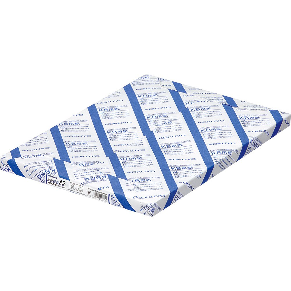 A3 Size Paper - （まとめ買い）コクヨ コピー用紙 KB用紙 共用紙 FSC認証 A3 250枚 KB-238N 〔3冊セット〕【北海道・沖縄・離島配送不可】
